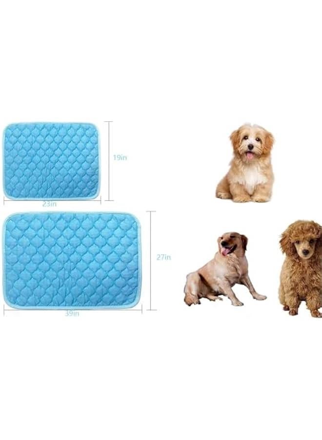 هوكور بساط تبريد للكلاب من ساب وولف، بساط تبريد للحيوانات الاليفة قابل للغسل، لا يحتاج الى ماء او تبريد، بساط تبريد صيفي ووسادة للنوم، وسادة تبريد ذاتية قابلة للطي لسرير الكلاب والقطط والارانب (39 × 28 ان - Image 2
