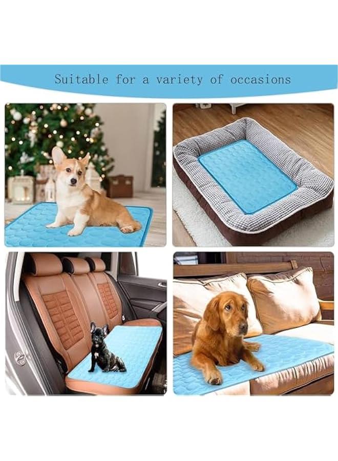هوكور بساط تبريد للكلاب من ساب وولف، بساط تبريد للحيوانات الاليفة قابل للغسل، لا يحتاج الى ماء او تبريد، بساط تبريد صيفي ووسادة للنوم، وسادة تبريد ذاتية قابلة للطي لسرير الكلاب والقطط والارانب (39 × 28 ان - Image 3