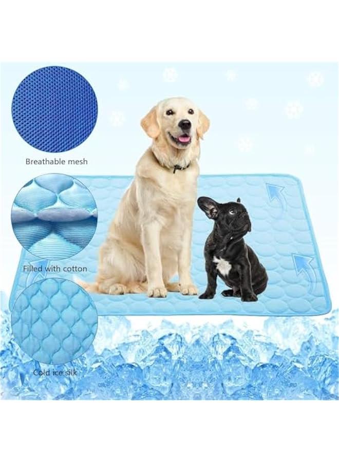هوكور بساط تبريد للكلاب من ساب وولف، بساط تبريد للحيوانات الاليفة قابل للغسل، لا يحتاج الى ماء او تبريد، بساط تبريد صيفي ووسادة للنوم، وسادة تبريد ذاتية قابلة للطي لسرير الكلاب والقطط والارانب (39 × 28 ان - Image 4