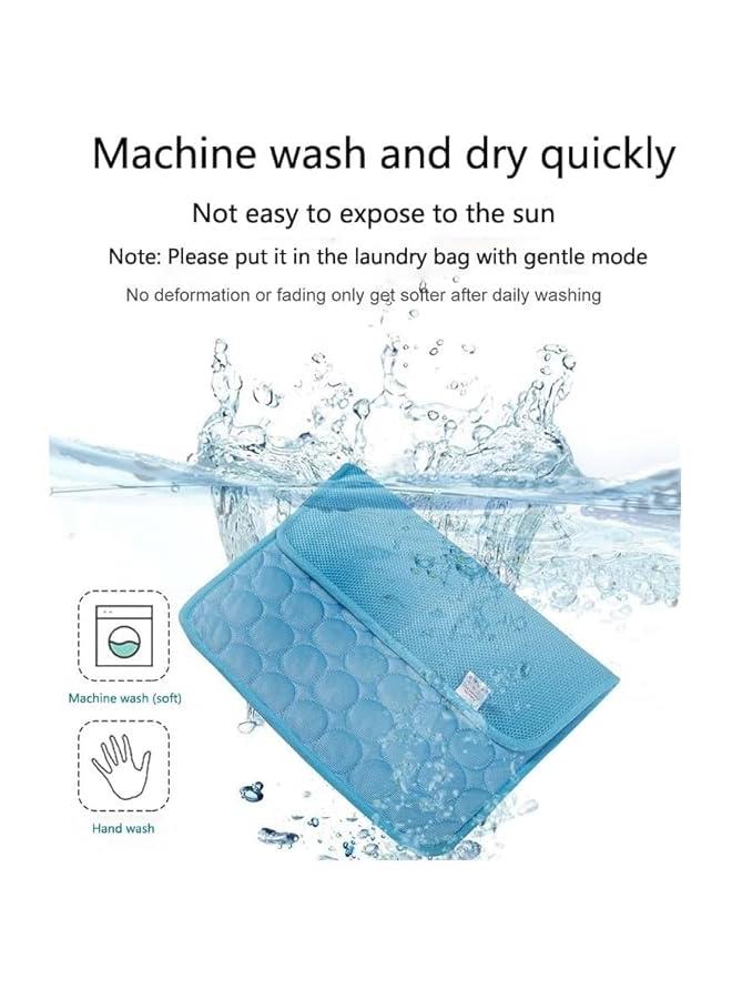 هوكور بساط تبريد للكلاب من ساب وولف، بساط تبريد للحيوانات الاليفة قابل للغسل، لا يحتاج الى ماء او تبريد، بساط تبريد صيفي ووسادة للنوم، وسادة تبريد ذاتية قابلة للطي لسرير الكلاب والقطط والارانب (39 × 28 ان - Image 5