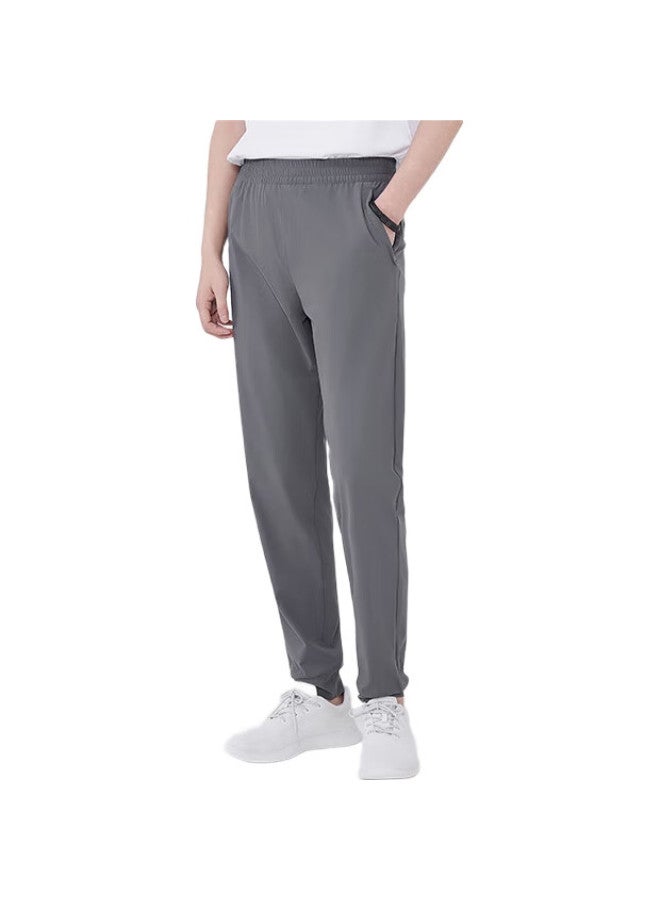 JD.com Jingzao Men'S Sweatpants, Casual Loose-Fitting Joggers, Versatile Sun Protection Pants For Autumn, Elastic Ankle, Dark Gray, Xl - Image 3