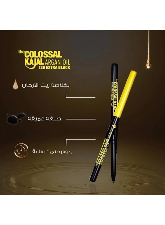 MAYBELLINE NEW YORK Maybelline Colossal Kajal Argan Oil Eyeliner 12 H - Black - Image 4