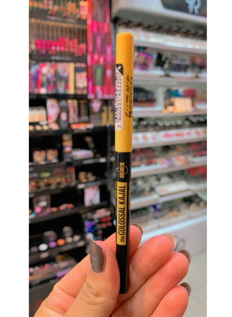 MAYBELLINE NEW YORK Maybelline Colossal Kajal Argan Oil Eyeliner 12 H - Black - Image 3