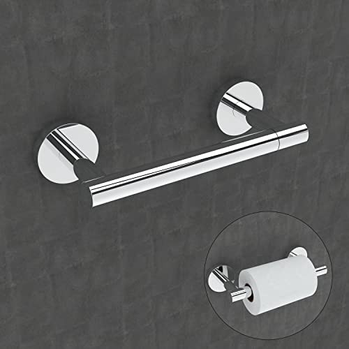 RARXTR Toilet Paper Holder Chrome SUS304 Stainless Steel Double Post Pivoting Polish Chrome Toilet Paper Roll Holder Wall Mounted Toilet Tissue Holder for Commercial Bathroom RV, Polished, 2 Pack - Image 3