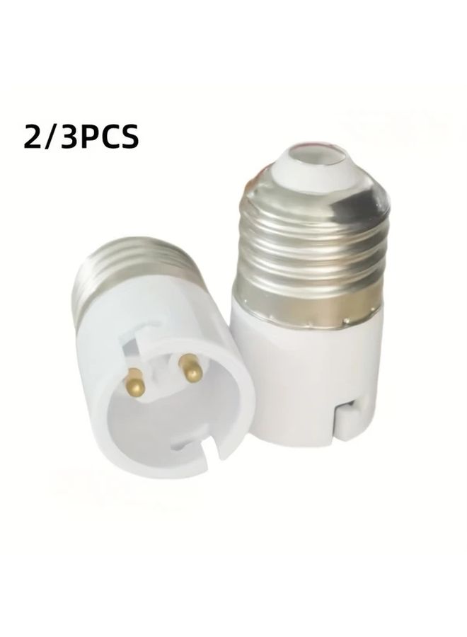 3 قطع قاعدة مصباح LED أبيض محول مقبس E27 إلى B22 لمبة إضاءة - Image 1