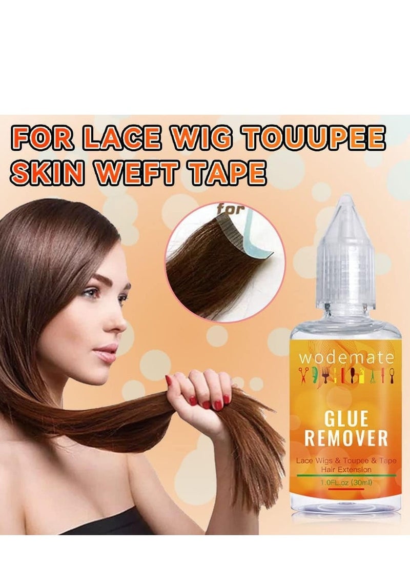 WodeMate 2PCS Tape In Extension Remover Spray, Hair Glue Remover for Lace Wigs, Wig Tape, and Double Sided Extension Tape, 30ml Each  - Image 4