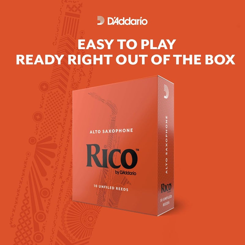 D'Addario Rico by D'Addario Alto Sax Reeds, Strength 2, 3-Pack - Image 3