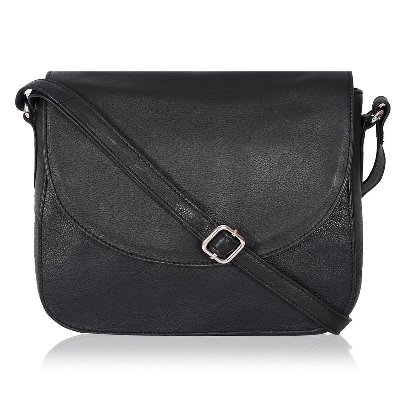 Ozora Genuine Leather Shoulder Crossbody Purse For Women with Adjustable Strap, Mobile Pocket & Outside & Inside Zipper - Image 1