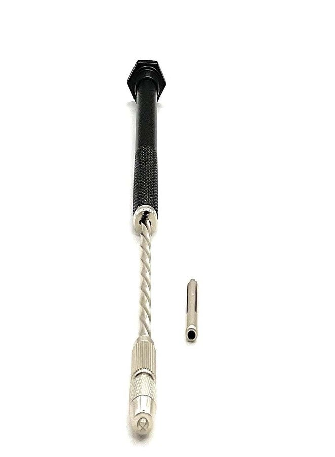 UPTODATETOOLS 185mm PCB Push Spiral Hand Drill with 1 Collets Precision Drill Tool Pin Vise and Semi-automatic Spiral Hand Drill Rotary Tool - Image 1