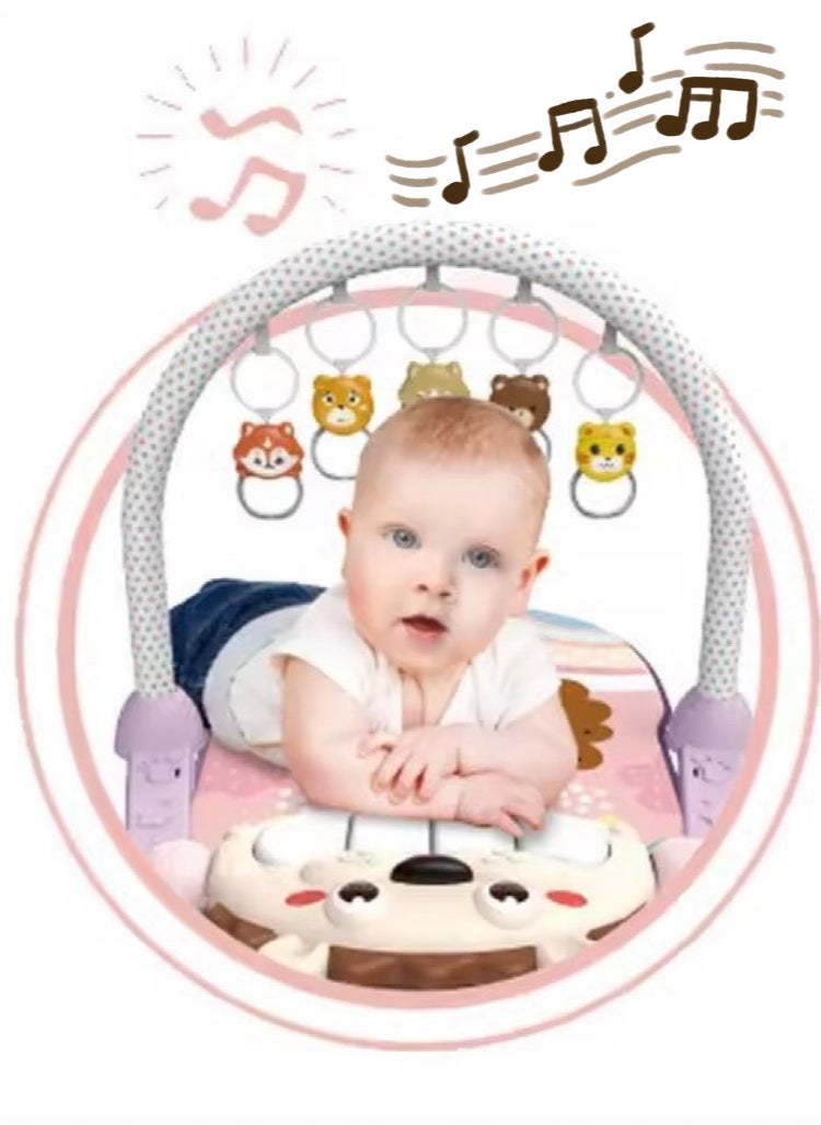 JoyousSto Baby Play Mat,Baby Gym,Funny Play Piano Tummy Time Baby Activity Mat with 5 Infant Sensory Baby Toys, Music and Lights Boy & Girl Gifts for Newborn Baby 0 to 18 Months  - Image 3