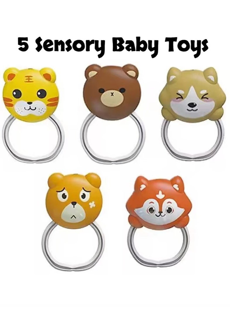 JoyousSto Baby Play Mat,Baby Gym,Funny Play Piano Tummy Time Baby Activity Mat with 5 Infant Sensory Baby Toys, Music and Lights Boy & Girl Gifts for Newborn Baby 0 to 18 Months  - Image 5