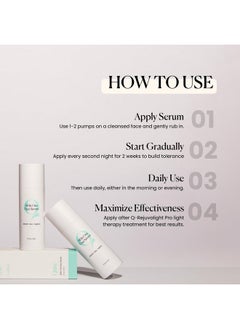 Qure Qure All In One Hyaluronic Acid Serum for Face, Facial Serum With Niacinamides, Retinol, Lactic & Mandelic Acid, Bakuchiol, Peptides & Vitamin C Formulated For | Fine Lines | Wrinkles | Dark Spots  - Image 5