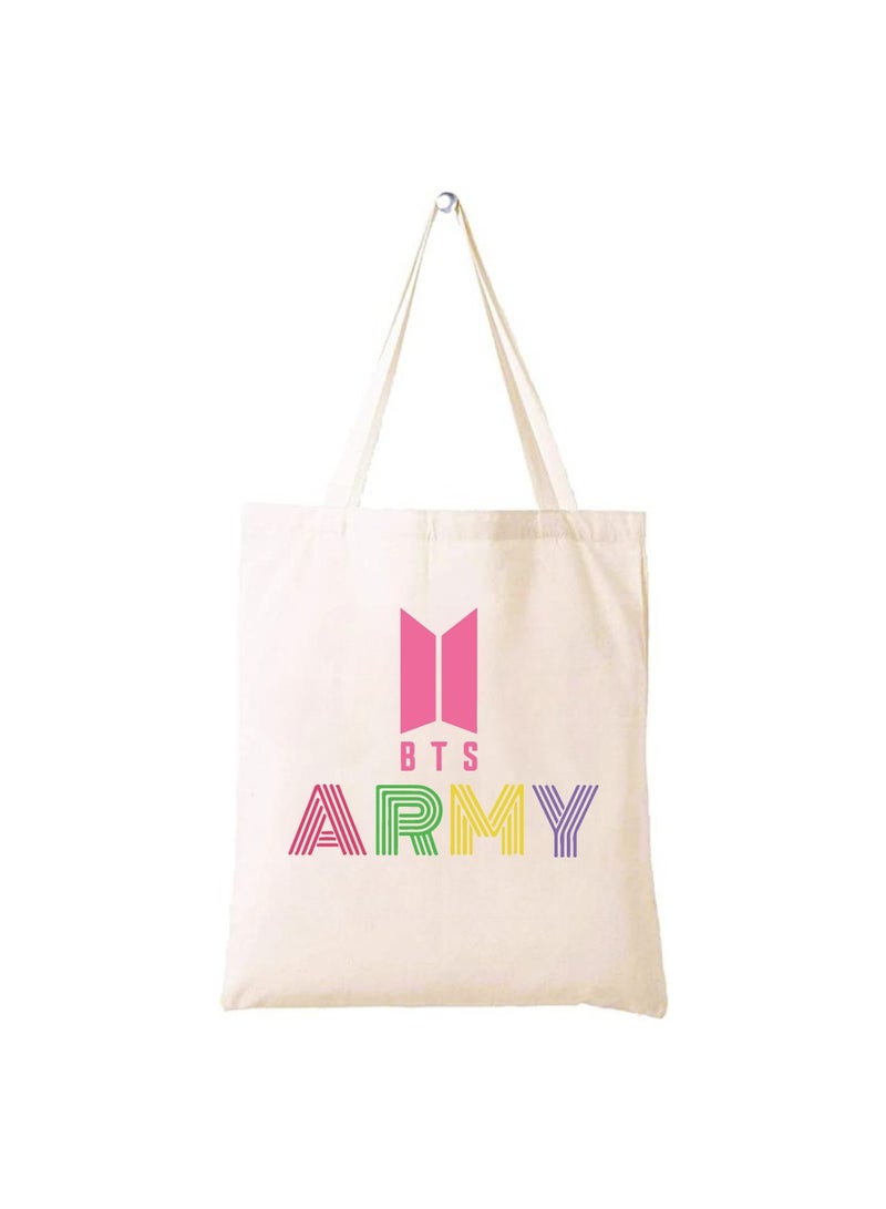 BTS - Cotton bags - Reusable cotton bags - Eco Friendly - Light Weight - For grocery, school, office, Travel - Image 1