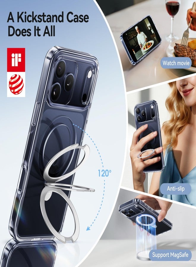جراب CASEKOO فائق المغناطيسي لهاتف iPhone 17 Pro Max شفاف [متوافق مع MagSafe] [حماية عسكرية بطول 16 قدمًا] جراب هاتف رفيع شفاف لهاتف iPhone 17 Pro Max مقاس 6.9 بوصة، شفاف - Image 3