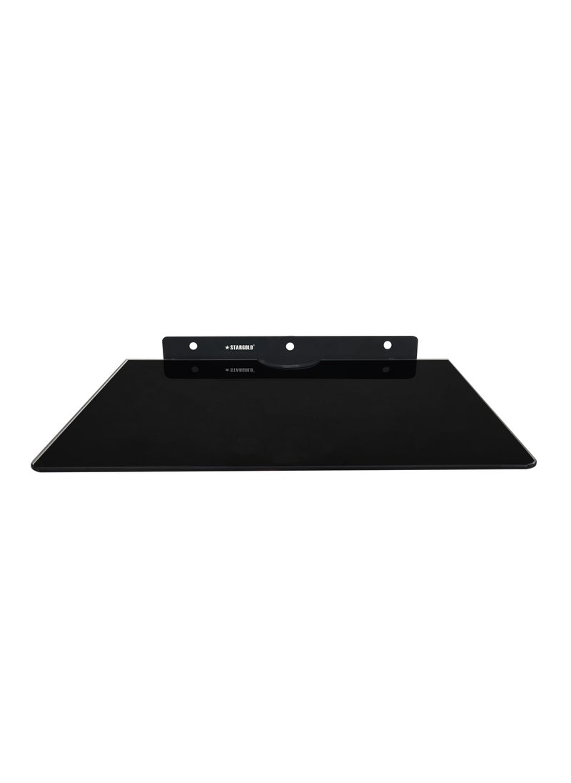 Stargold Floating Wall Mount Shelf Bracket With Tempered Glass For Receiver DVD Players Cable Box Games Consoles Projector TV Accessories  - Image 1
