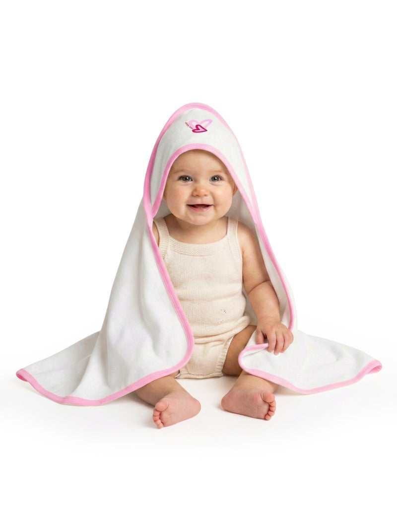 Babies Basic 100% Cotton Swaddle / Receiving Blanket for New Born, 75*75cm , Pink - Image 2