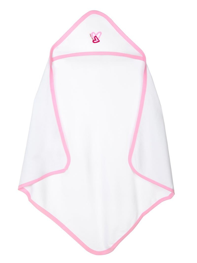 Babies Basic 100% Cotton Swaddle / Receiving Blanket for New Born, 75*75cm , Pink - Image 1