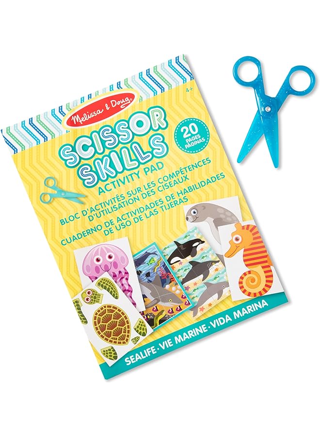 Melissa & Doug Scissor Skills Sea Life Activity Pad  - Image 1