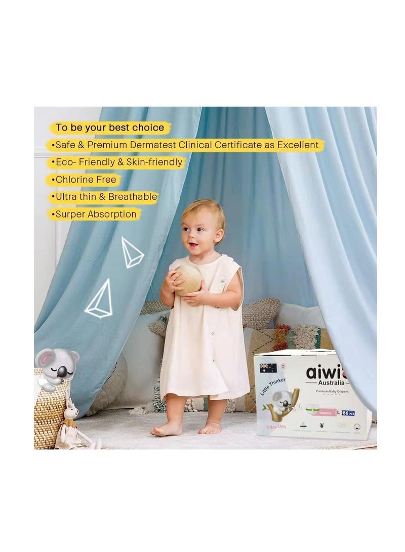 aiwibi Ultra-Thin Premium Baby Pants Diaper- Size (5) XL 40 Pcs (12-17kg) Super Soft, Anti-irritation Baby Nappy, Super Absorption, 360 Stretchy Waistband - Image 3
