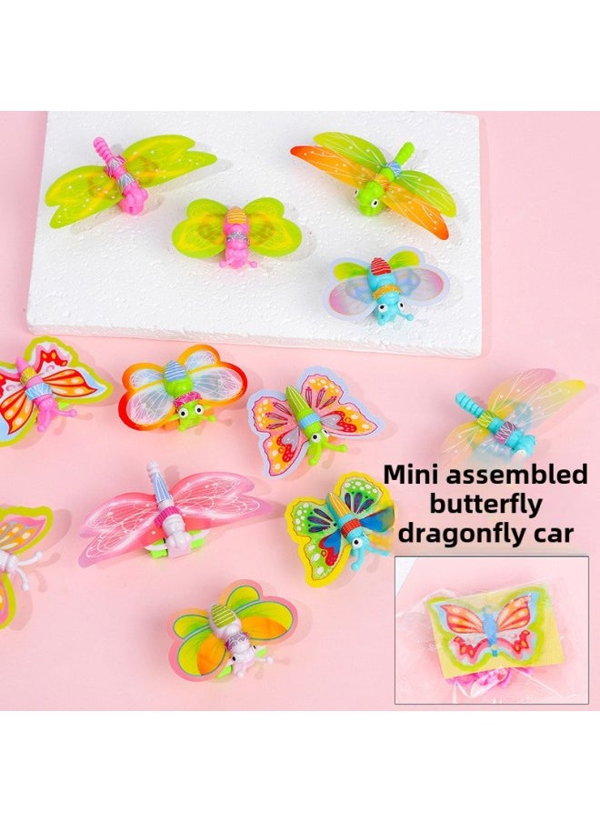 Assembled Mini Dragonfly Butterfly Car Trick Funny Creative Exotic Kindergarten Children's Small Toys Cross-border-Specifications:Assembled Car Type B (5000/box)  - Image 2