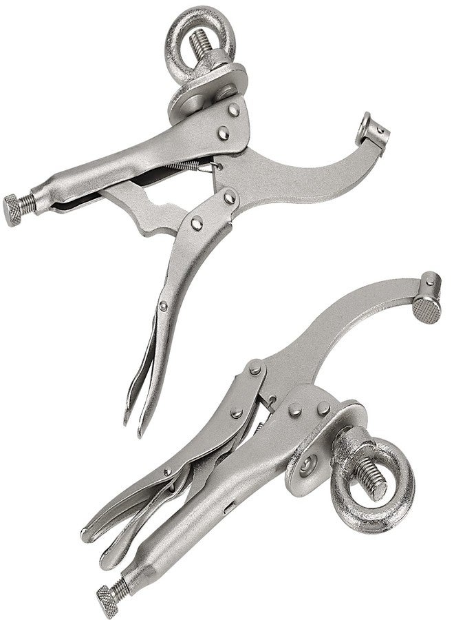 MUKLEI 2 PCS 9 Inch Drill Press Locking Clamp, Heavy Duty Drill Press Vise Grip Clamps for Fixed Workpiece, Drilling, Metalworking - Image 1
