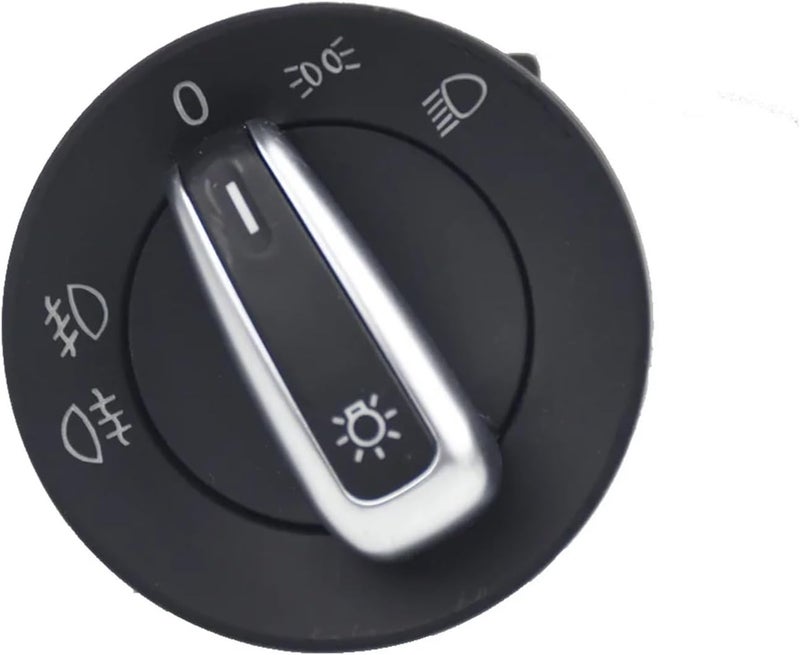 QASULER Chrome Headlight and Mirror Control Switch Set - Image 3