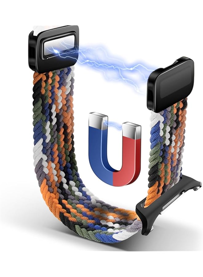 إيروريكس شريط مضفر مرن متوافق مع ساعات سامسونج جالاكسي الترا الذكية، حزام رياضي مرن من النايلون لساعة سامسونج الترا للرجال والنساء - Image 4