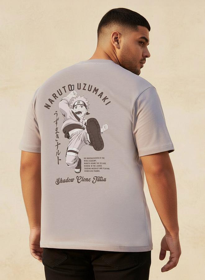Maxim Men Regular Fit Crew Neck Short Sleeves Naruto Uzumaki Print T-shirt - Image 4