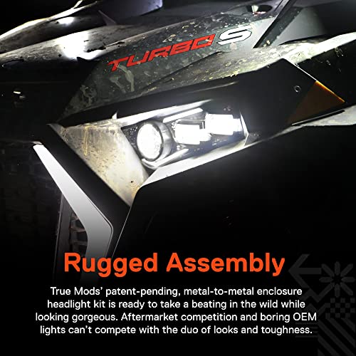 ONLINE LED STORE TRUE MODS RZR LED Headlights for Polaris RZR General XP Turbo 1000 900 2019-2023 [Rugged-Fury Design] [DOT-Rated] [Running Lights] [Metal-to-Metal] [Plug-N-Play] - Image 2