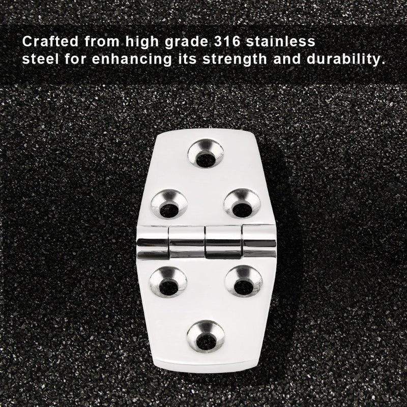 Marine Boat Cabin Door Stainless Steel Hatch Flush Door Hinge Replacement 76 * 38mm - Image 1