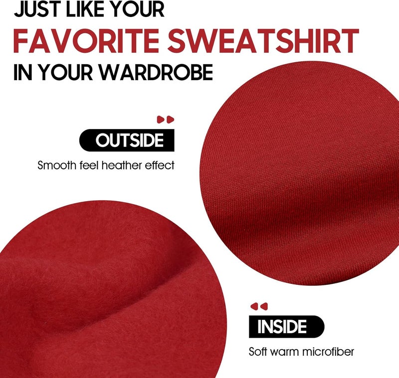 ROZKITCH Dog Hoodie, Winter Fleece Sweater, Soft Warm Pet Pullover, Red 2XL - Image 4