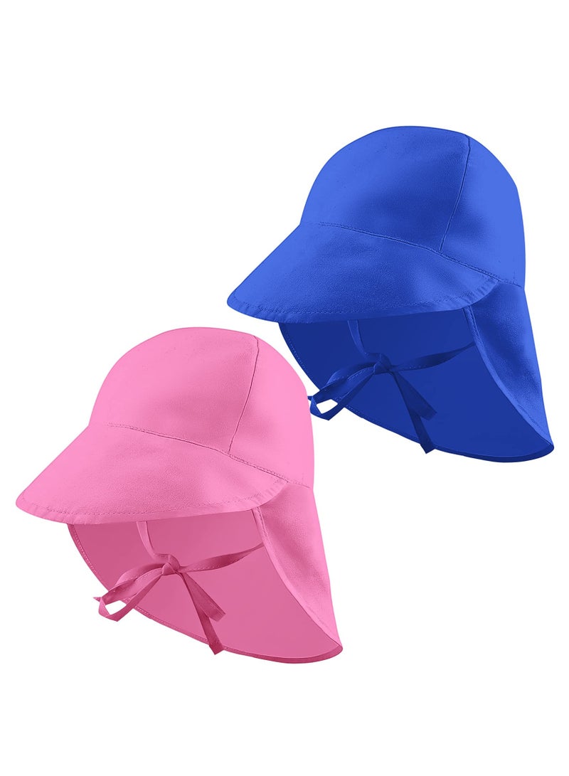 Adjustable Baby Sun Hat with UPF 50+ UV Protection for Toddlers - 2 Pack Kids Sun Hats for Boys and Girls, Perfect for Beach and Outdoor Activities. - Image 1