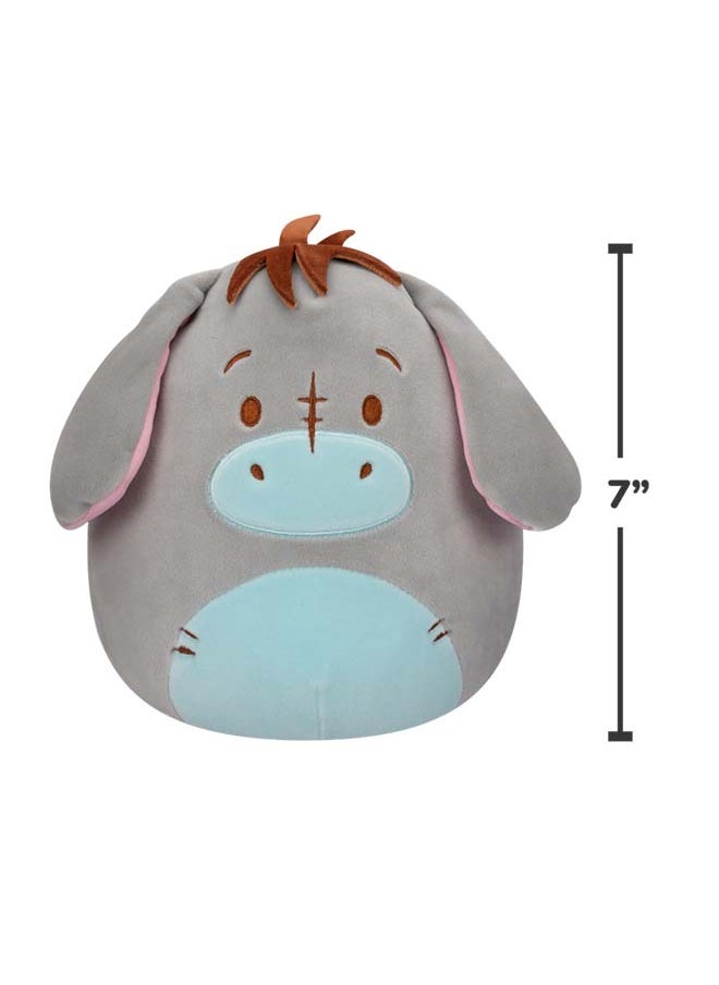 Squishmallows - 7 inch Disney Eeyore , Officially Licensed Kellytoy Plush Toy, Colorful Soft Toy, Gift for Kids, Girls & Boys Washable Squishy Stuff Toy Multicolor All Age - Image 1