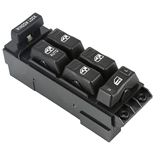MOJTBE 15062650 Driver Side Power Window Switch Master Control Replacement for 2000 2001 2002 Chevy Silverado & GMC Sierra 1500HD 2500HD 3500, GMC Yukon XL, 2002 Avalanche, OE DS2185, 901090, 1S8326 - Image 1