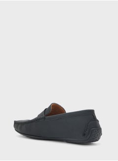 Robert Wood Perforation Detail Casual Loafers  - Image 2