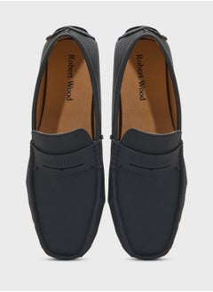 Robert Wood Perforation Detail Casual Loafers  - Image 4