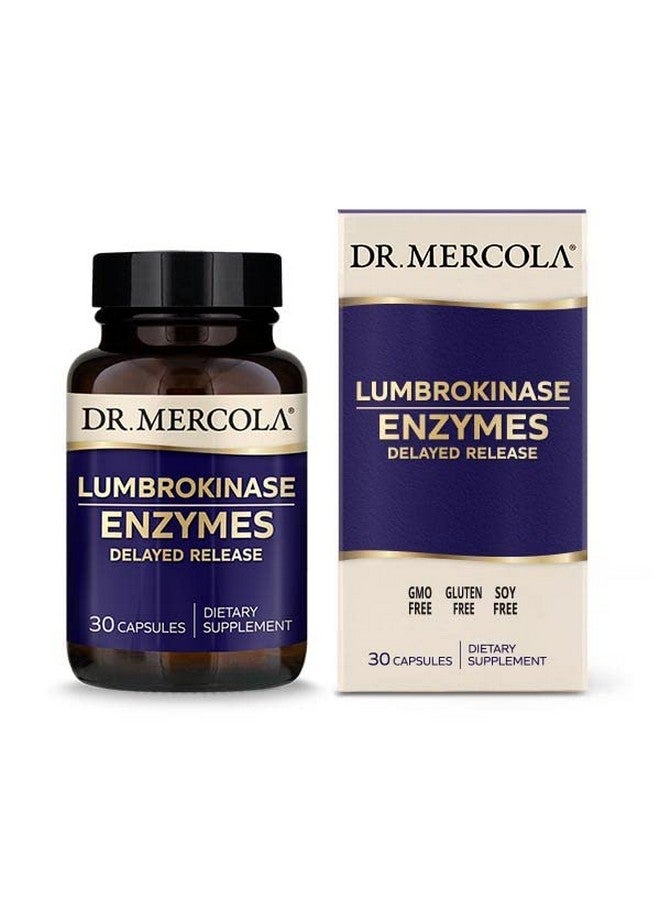 Lumbrokinase Enzymes Dietary Supplement 30 Servings (30 Capsules) Supports Cognitive And Cardiovascular Health Non Gmo Soy Free Gluten Free