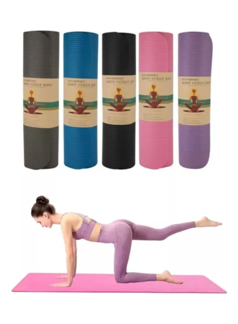 Rwnq Thick Luxury Non-Slip Exercise Mat for Yoga, Fitness, and Home - Perfect Mat for Abdominal, Core Strength, and Full Body Workouts _ Exercise Mat _ Home Sports Games _ Yoga Mat _ Abdominal Exercise  - Image 3