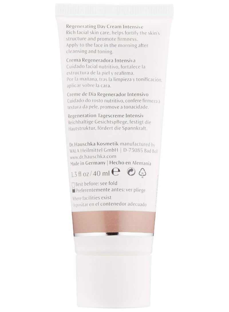 Dr. Hauschka Regenerating Day Cream Intensive, rich facial skin care, helps fortify the skin's structure and promote firmness, 1.3 Fl Oz
