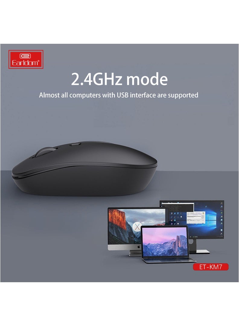 Earldom 2.4 GHz Portable Wireless Mouse – Noiseless Click, Ergonomic Design, Plug-and-Play - Image 5