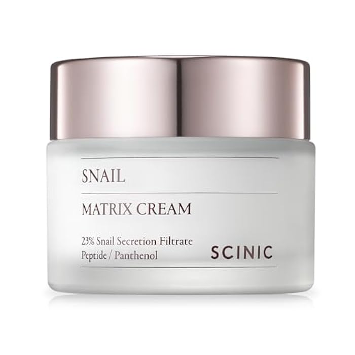 SCINIC Snail Matrix Cream All Skin Types Women Hypoallergenic Moisture (50ml) / high moisture, high elasticity, snail, nutrient-rich, korean cream - Image 1