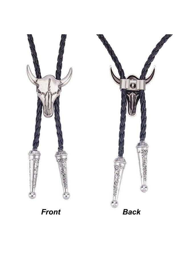 CHGCRAFT CHGCRAFT 100Pcs Bolo Tie Slides Clasp Blank Bolo Tie Slides Low Profile Slider Clasp Platinum Color Retro Bolo Tie Tips for DIY Keychain Bracelet Necklace Jewelry Making Findings, 19x7x5mm  - Image 5