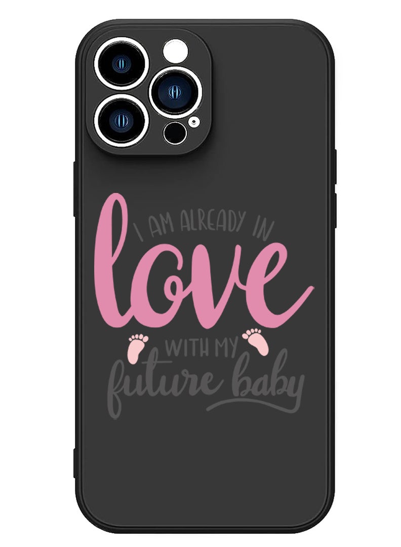 Theodor Protective Slim Fit Case Liquid Silicone Cover with Full Body Protection Anti-Scratch Shockproof Case For iPhone 14 Pro Black  - I am not black - Image 1