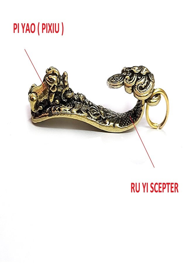 ASTROGHAR Ru Yi Scepter Pixiu Metal Charm Pendant For Men And Women - Image 4