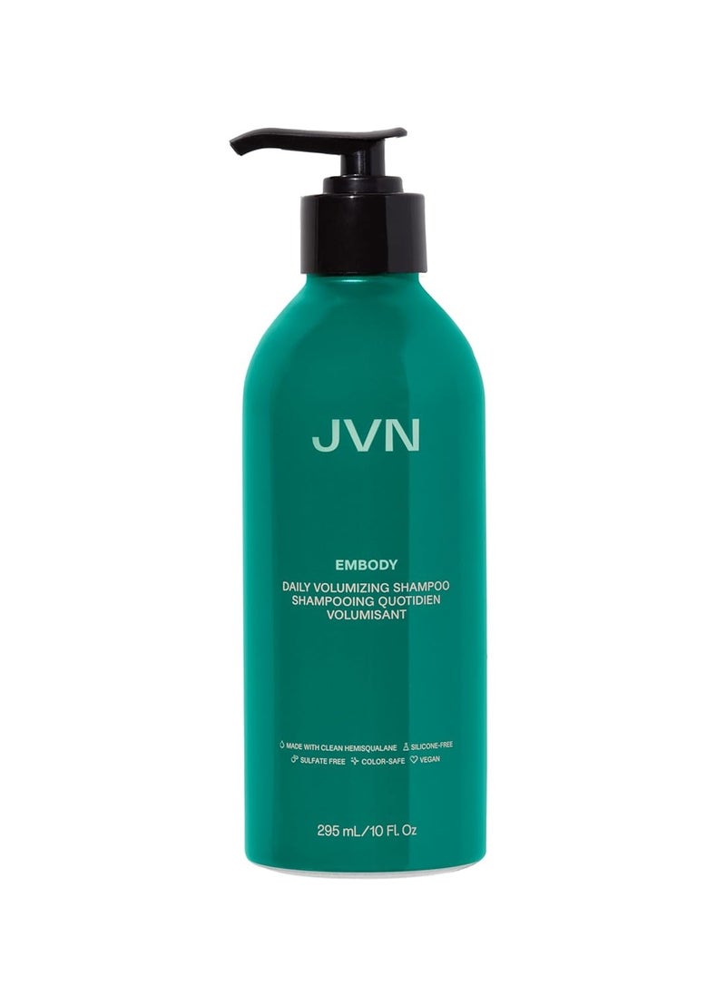JVN JVN Embody Volumizing Shampoo, Clean, Volume-Boosting Shampoo for All Hair Types, Clarifying, Adds Fullness and Restores Shine, Sulfate-Free, 10 Fluid Ounces  - Image 3