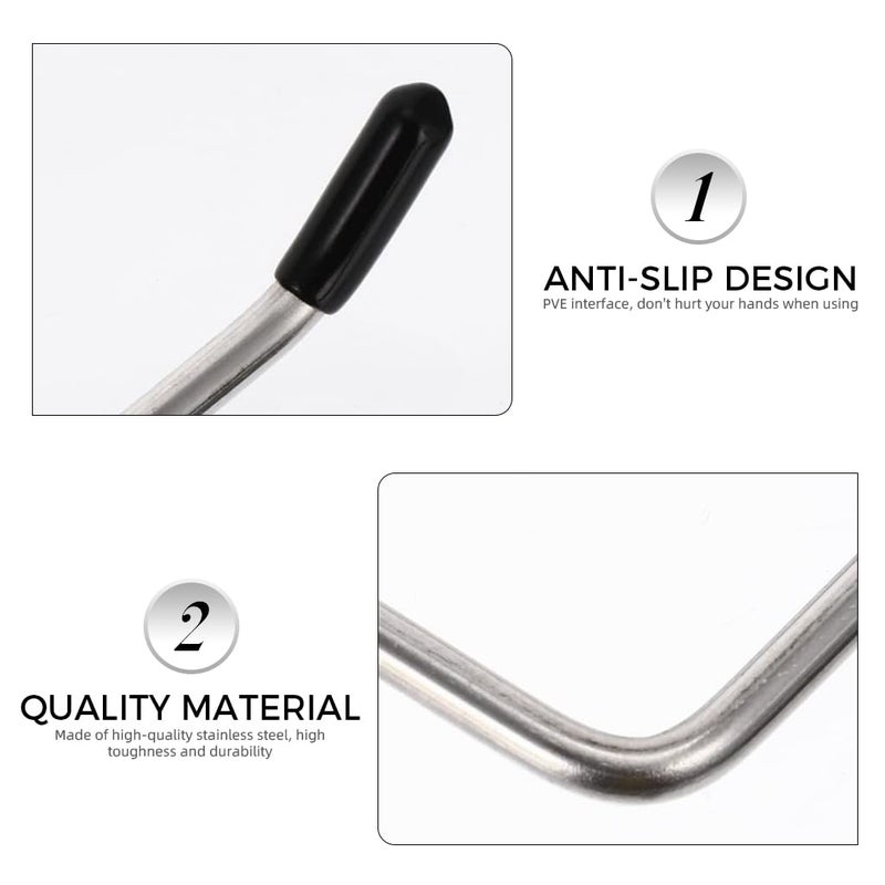 ZIBUYU® 3Pcs Tissue Paper Holder, Towel Hanger for Bathroom, kitchen towel holder, 10.4 Inches Toilet Paper Holder for Bathroom for Kitchen Utility Self Adhesive Rack for Bathroom Accessories, Kitchen - Image 4