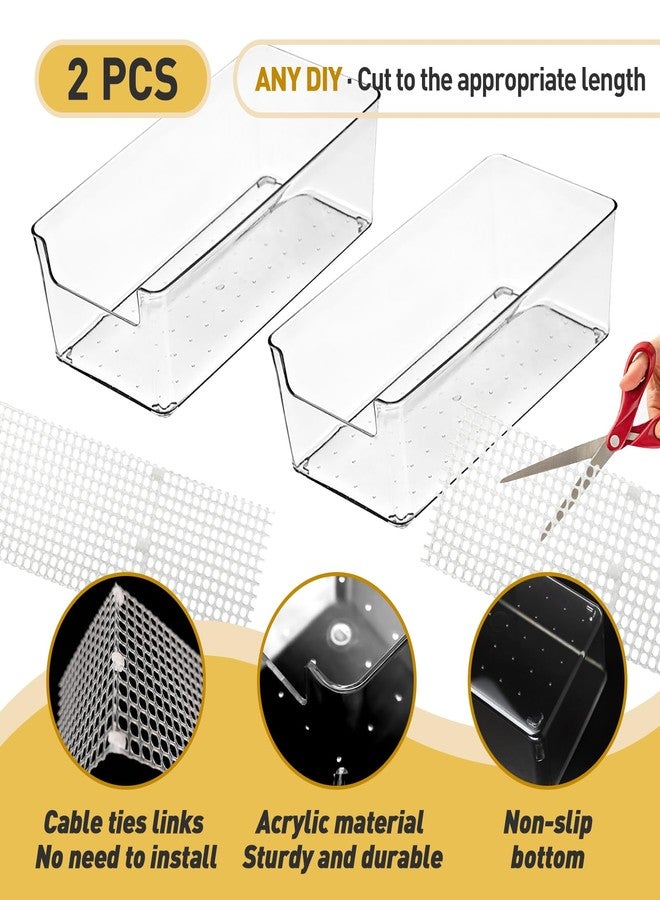 Iffitya 2 Packs Large Hermit Crab Water Tank - Ideal Hermit Crab Pool and Tank Combination - Hermit Crab Water Tank with Cuttable Climbing Ramp, Transparent - Image 3