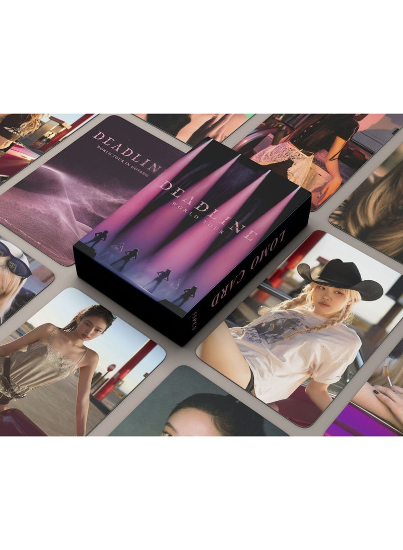 EHOME 55Pcs BlackPink 3rd World Tour DEADLINE Lomo Card - Image 1