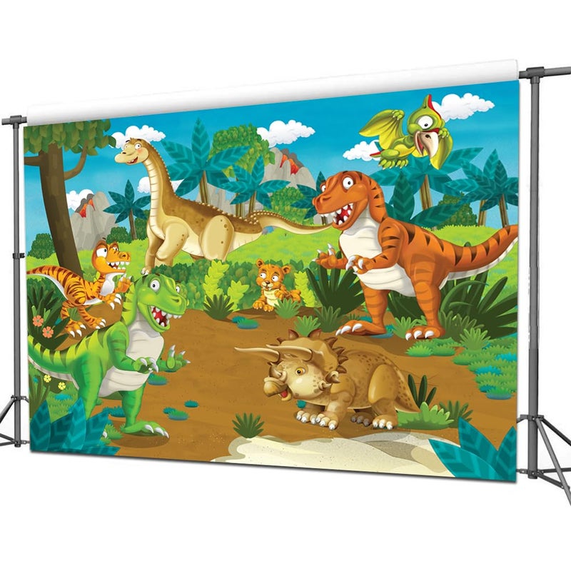 CYLYH Dinosaur Backdrop for Kids Birthday Party - Image 4