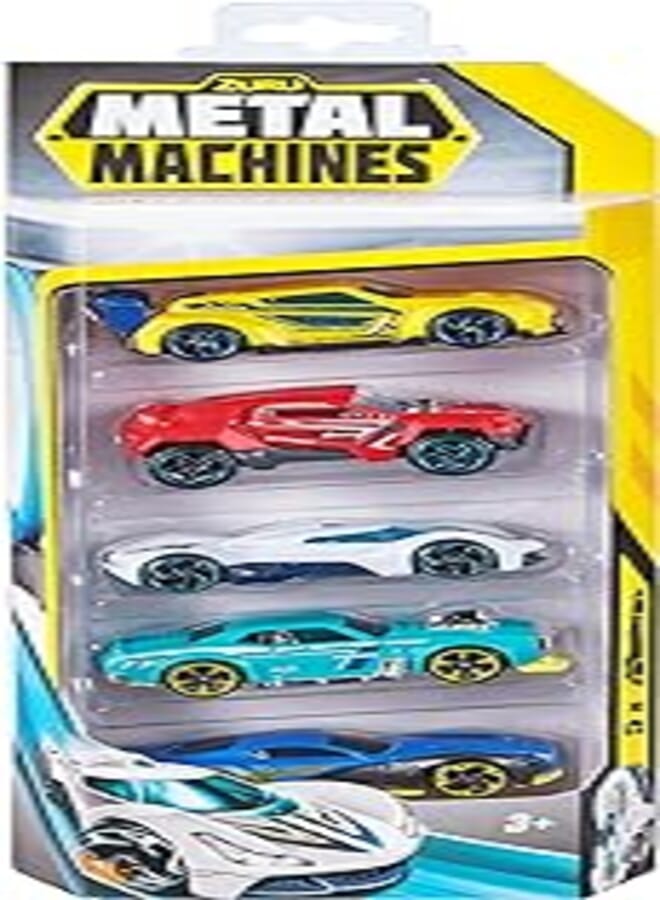 Zuru 2022-S001 Metal Machines Refresh Series 3 Cars 5-Pieces, Assorted
